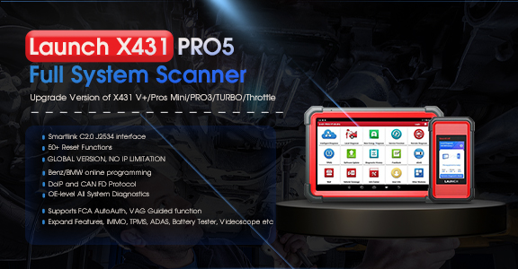 LAUNCH X431 PRO5 PRO 5  Diagnostic Tool with J2534 Smartlink 2.0 VCI