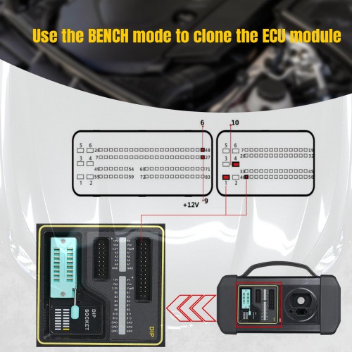 Launch X431 MCU3 Adapter for X-PROG3 GIII Support Benz All Keys Lost and ECU TCU Reading With X431 V, X431 V+, Pro5, Pros, Pro3S, X431 PAD V, PAD VII