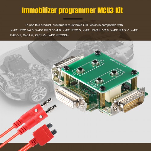 Launch X431 MCU3 Adapter for X-PROG3 GIII Support Benz All Keys Lost and ECU TCU Reading With X431 V, X431 V+, Pro5, Pros, Pro3S, X431 PAD V, PAD VII