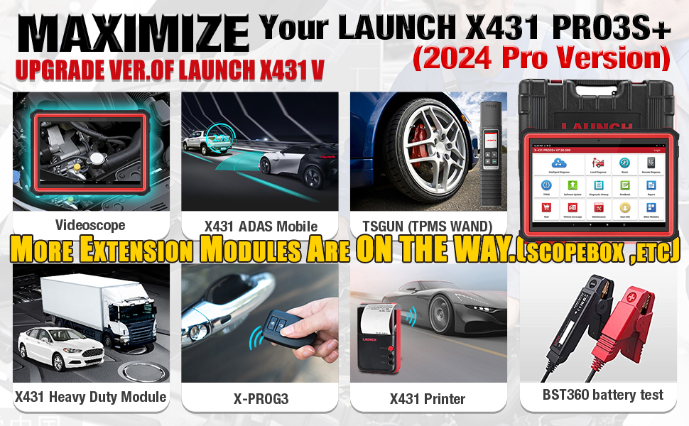 Launch X431 PRO3S+ V5.0  Extended modules  