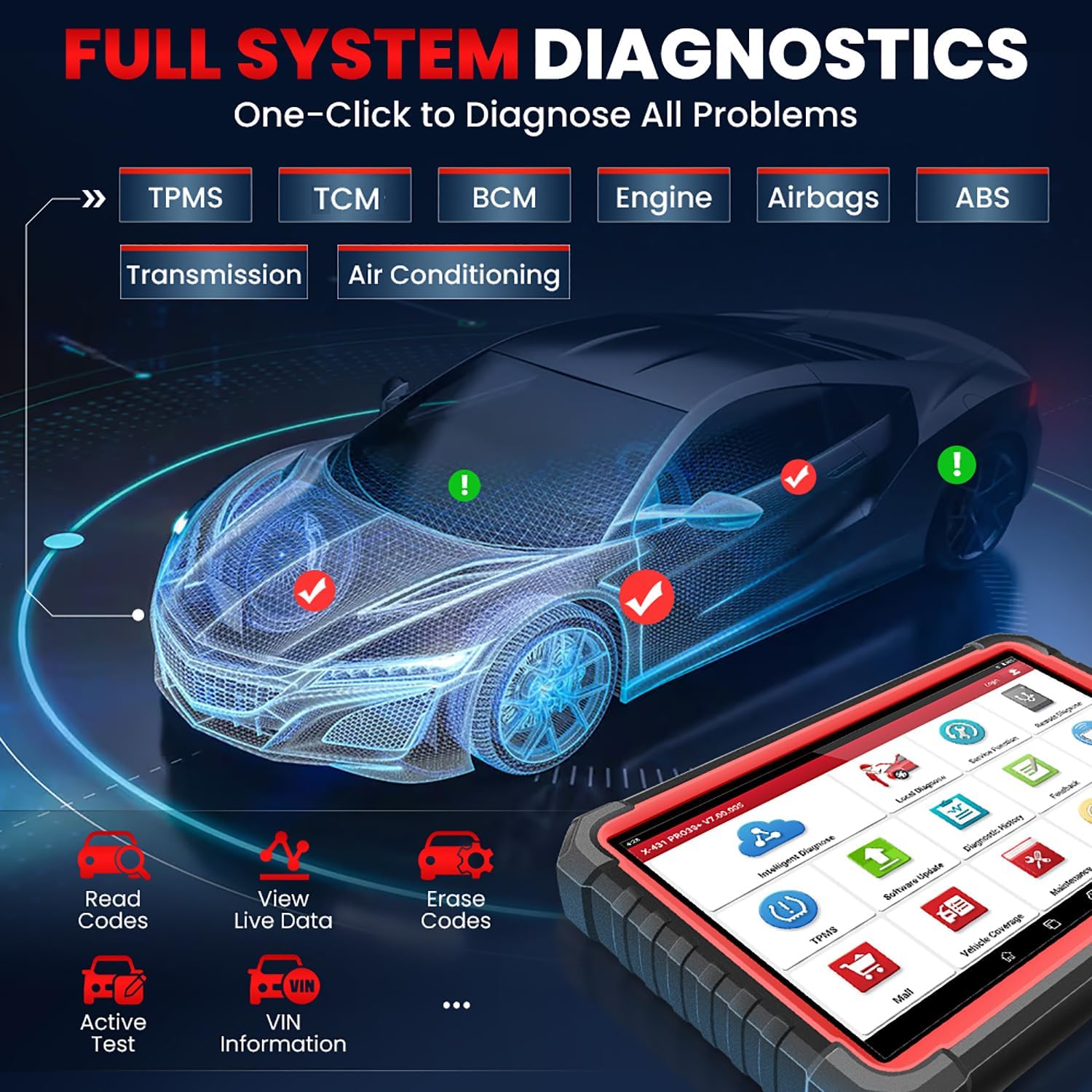  LAUNCH X431 PRO3 S+ V5.0 FULL SYSTEMS Diagnose 