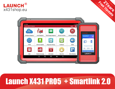 LAUNCH X431 PRO5 PRO 5 Bi-directional Diagnostic Tool with J2534 Smartlink 2.0 VCI Support CANFD DOIP ECU Online Coding Topology Mapping 50+ service