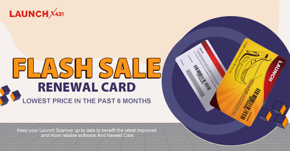 Launch X431 Renewal Card Flash Sale 