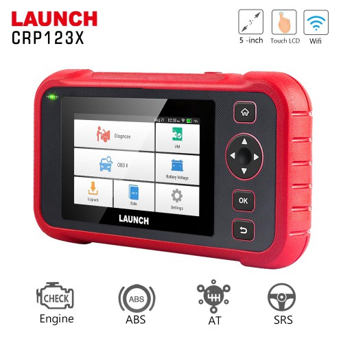 Launch CRP123X Elite 4 System Scan Tool Support FCA SGW SAS Calibration/Throttle Reset/Oil Reset/ABS SRS Transmission/Battery Test/Auto VIN