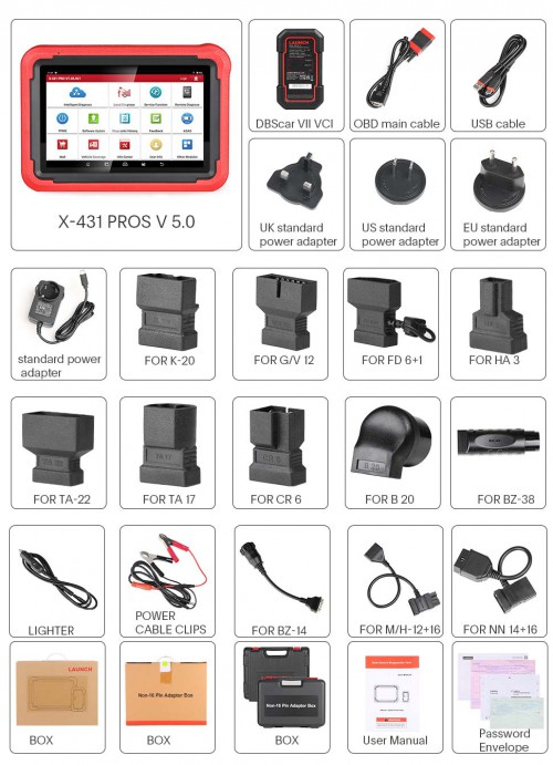 Launch X431 PROS V5.0 Car Scanner Diagnostic tool Support ECU Online Coding, CANFD, Key IMMO, FCA AutoAuth, VAG Guide 37+ Service