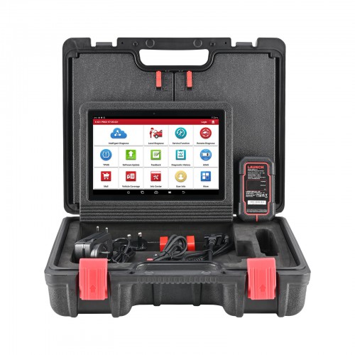 Global Version Launch X431 V+ 5.0( PRO3) Tablet with X431 Smartlink C V2.0 Heavy Duty Module Adapter Work for Both 12V & 24V Cars and Trucks
