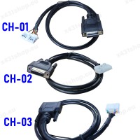 Launch Toyota Adapter Kit CH-01 H Non-Smart Key, CH-02 24-PIN and CH-03 27-PIN Adapters Support All Keys Lost For X431 IMMO Plus, IMMO Elite