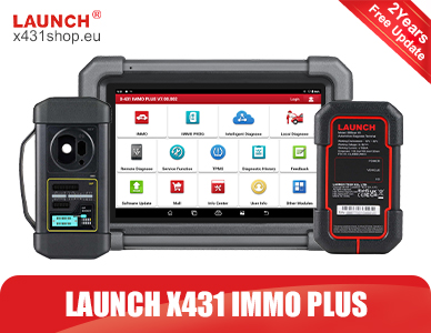LAUNCH X431 IMMO PLUS Key Programmer Support IMMO ECU Clone&Coding Diagnostics Active Test And 39 Reset services Come With X431 XPROG3