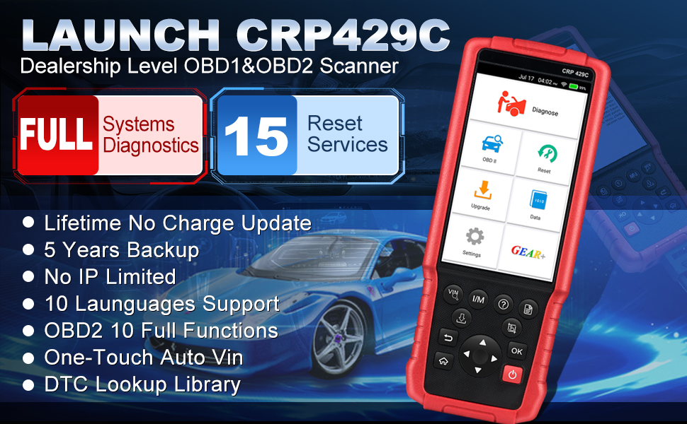 LAUNCH X431 CRP429C Features