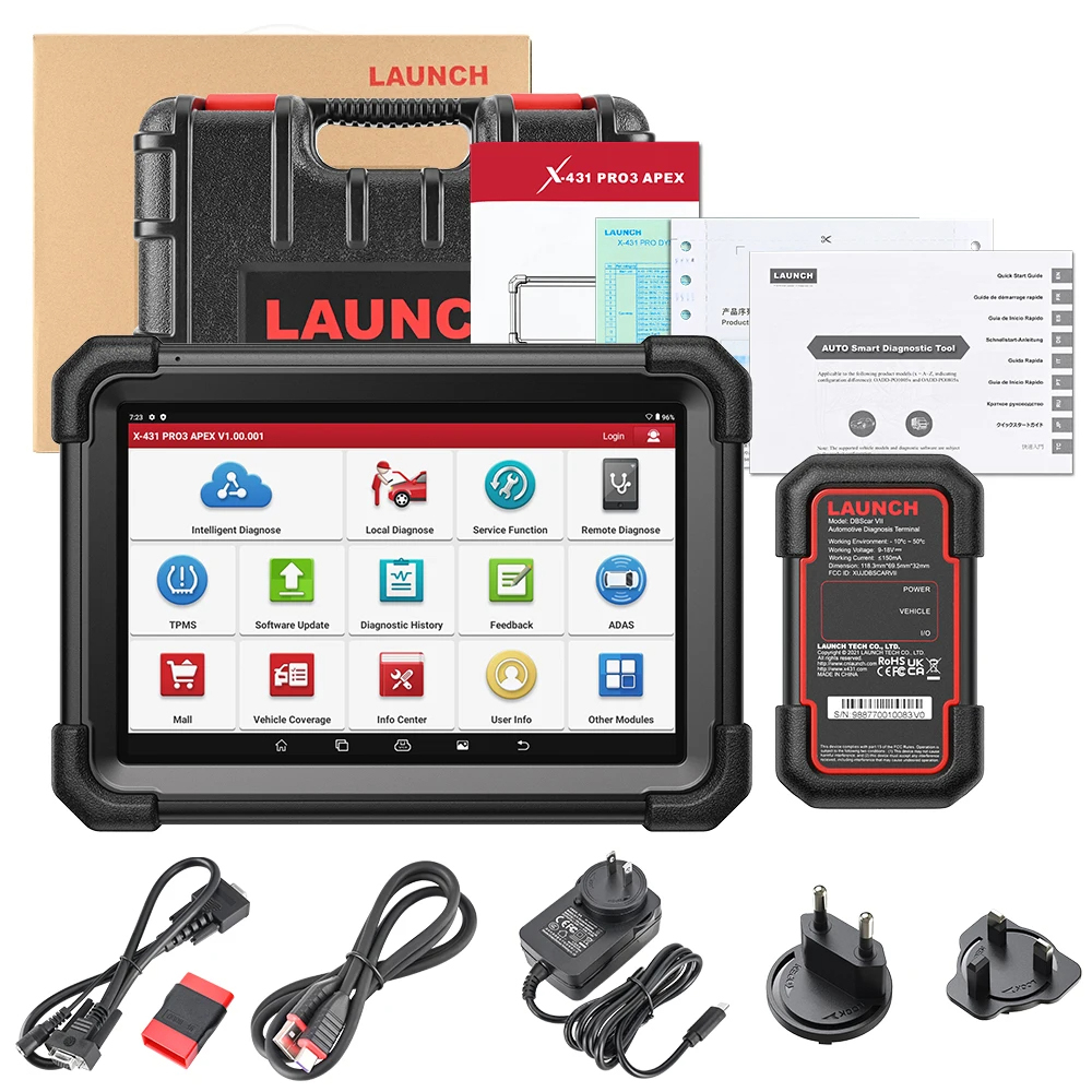 LAUNCH X431 PRO3 APEX PRO3 ACE Scan Tool With CAN FD & DoIP, HD Truck Scan,  37+ Services