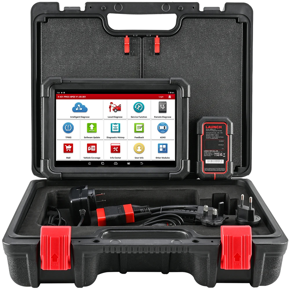 LAUNCH X431 PRO3 APEX PRO3 ACE All-System Scan Tool Support Online Coding,  Topology Map, CAN FD & DoIP, HD Truck Scan, 37+ Services, PMI