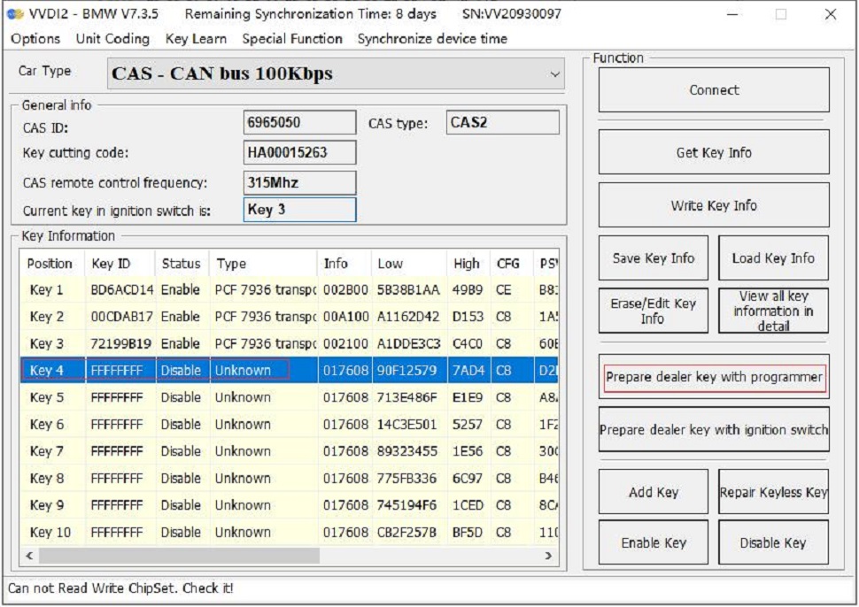  Godiag CAS1 CAS2 BMW Mechanical Key Test Platform  11