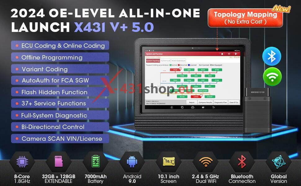 Launch X431 V+ V4.0 features 