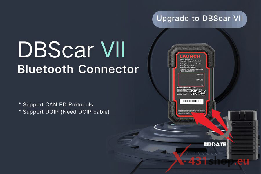 With new VCI, DBScar VII Bluetooth Connector